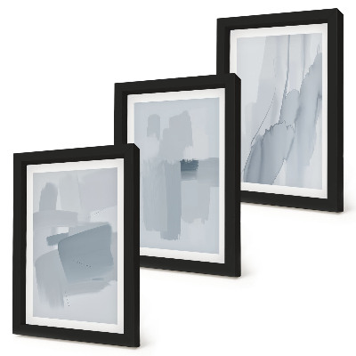 Conjunto de molduras com imagens Composições abstratas em estilo aquarela