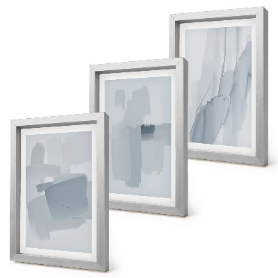 Conjunto de molduras com imagens Composições abstratas em estilo aquarela