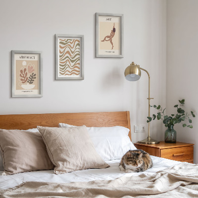 Conjunto de molduras com imagens Formas e padrões abstratos boêmios de Matisse