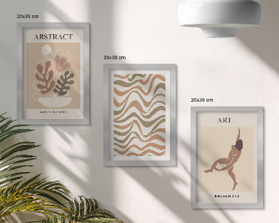 Conjunto de molduras com imagens Formas e padrões abstratos boêmios de Matisse