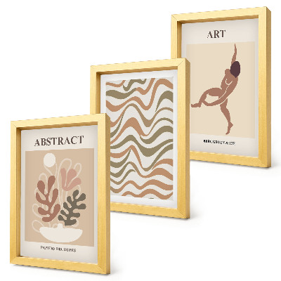 Conjunto de molduras com imagens Formas e padrões abstratos boêmios de Matisse