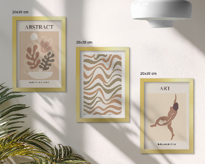 Conjunto de molduras com imagens Formas e padrões abstratos boêmios de Matisse