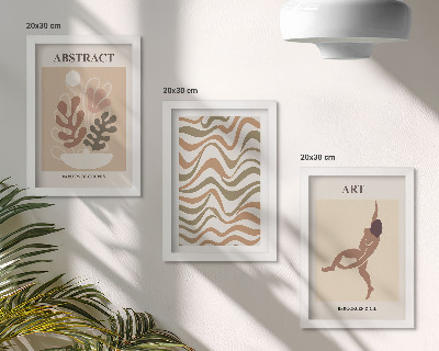 Conjunto de molduras com imagens Formas e padrões abstratos boêmios de Matisse