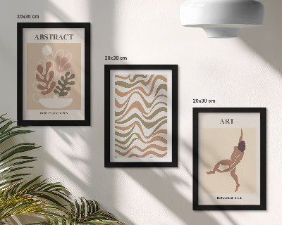 Conjunto de molduras com imagens Formas e padrões abstratos boêmios de Matisse