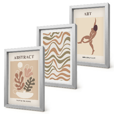 Conjunto de molduras com imagens Formas e padrões abstratos boêmios de Matisse