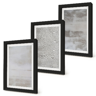 Conjunto de molduras com imagens Estruturas de textura modernas em estilo minimalista