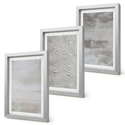 Conjunto de molduras com imagens Estruturas de textura modernas em estilo minimalista