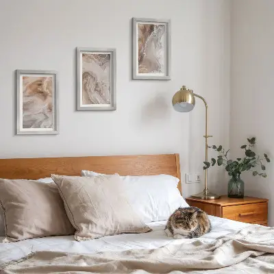 Conjunto de molduras com imagens com textura de pedra e padrões abstratos de mármore