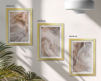 Conjunto de molduras com imagens Textura de pedra, padrões abstratos de mármore