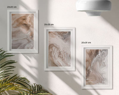 Conjunto de molduras com imagens Textura de pedra, padrões abstratos de mármore