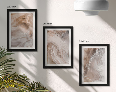 Conjunto de molduras com imagens Textura de pedra, padrões abstratos de mármore