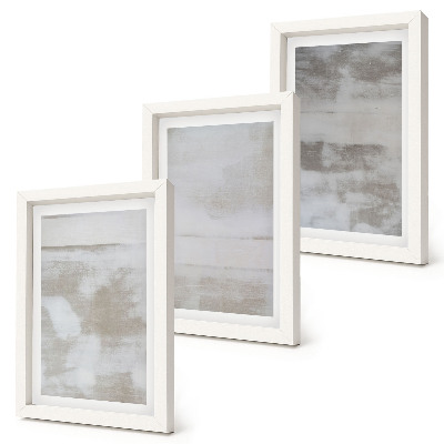 Tríptico com moldura Texturas desgastadas em estilo industrial moderno