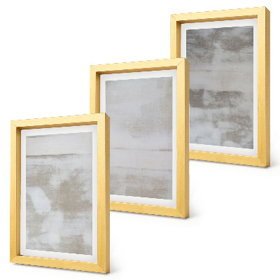 Tríptico com moldura Texturas desgastadas em estilo industrial moderno