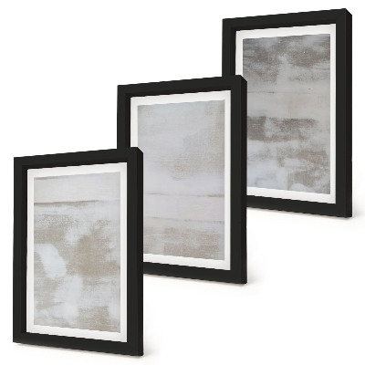 Tríptico com moldura Texturas desgastadas em estilo industrial moderno