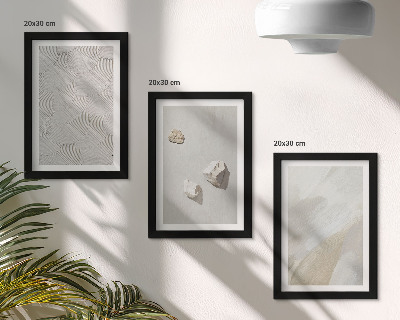Conjunto de molduras com imagens Areia, pedras e texturas de tinta modernas