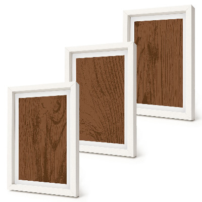 Tríptico com moldura Textura minimalista de casca de árvore com padrão de madeira