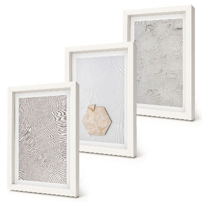 Conjunto de molduras com imagens Texturas leves na areia, estilo boho delicado