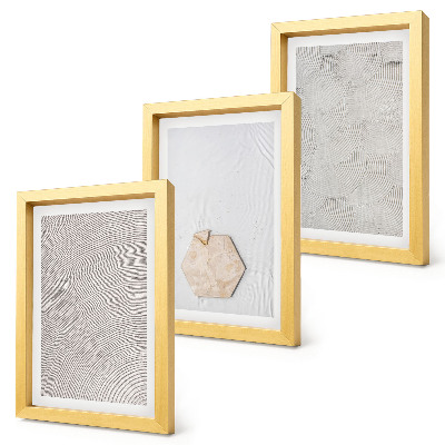 Conjunto de molduras com imagens Texturas leves na areia, estilo boho delicado