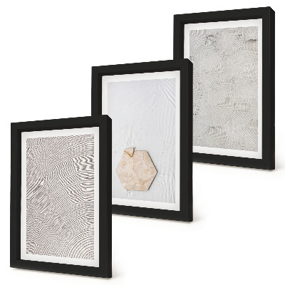 Conjunto de molduras com imagens Texturas leves na areia, estilo boho delicado