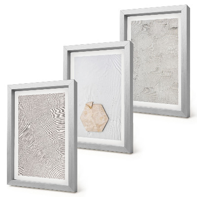 Conjunto de molduras com imagens Texturas leves na areia, estilo boho delicado