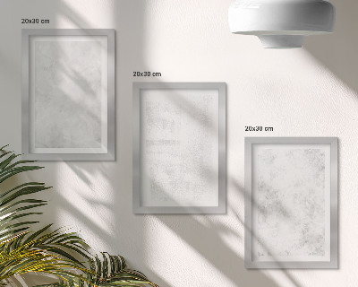 Conjunto de 3 quadros decorativos Pontos brancos em fundos minimalistas de tela