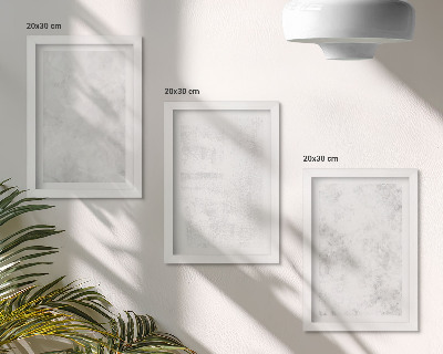 Conjunto de 3 quadros decorativos Pontos brancos em fundos minimalistas de tela