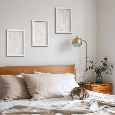 Conjunto de molduras com imagens estruturas de pedra em mármore branco tons pastel