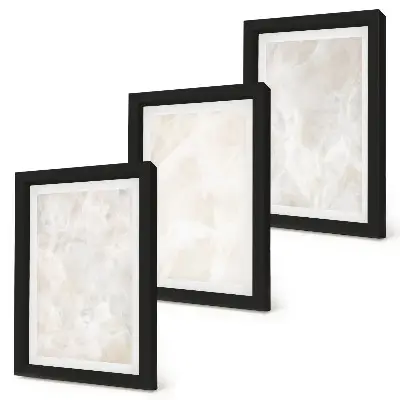 Conjunto de molduras com imagens estruturas de pedra em mármore branco tons pastel