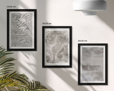 Tríptico com moldura Design abstrato de estruturas industriais