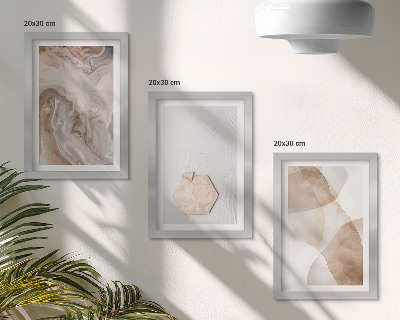 Conjunto de molduras com imagens Abstração de design inspirada na natureza