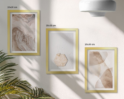 Conjunto de molduras com imagens Abstração de design inspirada na natureza
