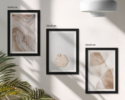 Conjunto de molduras com imagens Abstração de design inspirada na natureza