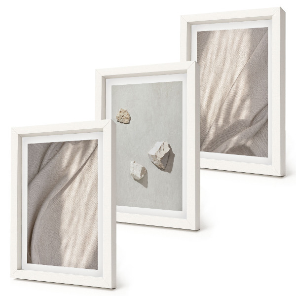 Tríptico com moldura Detalhes de estruturas modernas em estilo boho