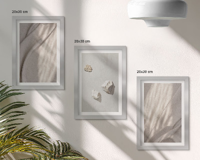 Tríptico com moldura Detalhes de estruturas modernas em estilo boho