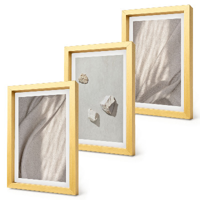 Tríptico com moldura Detalhes de estruturas modernas em estilo boho