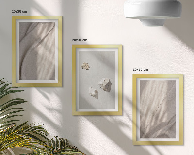 Tríptico com moldura Detalhes de estruturas modernas em estilo boho