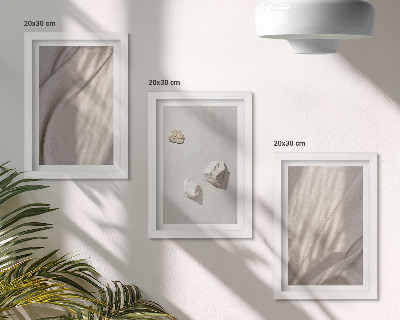 Tríptico com moldura Detalhes de estruturas modernas em estilo boho