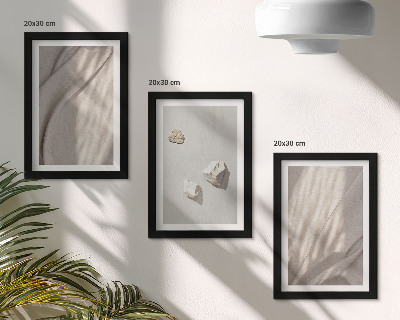 Tríptico com moldura Detalhes de estruturas modernas em estilo boho