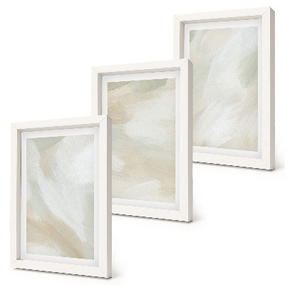 Conjunto de molduras com imagens Traços de textura de tinta do minimalismo da pintura