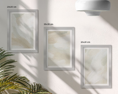 Conjunto de molduras com imagens Traços de textura de tinta do minimalismo da pintura