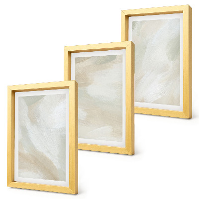 Conjunto de molduras com imagens Traços de textura de tinta do minimalismo da pintura