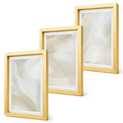 Conjunto de quadros com imagens traços de textura de tinta em estilo minimalista