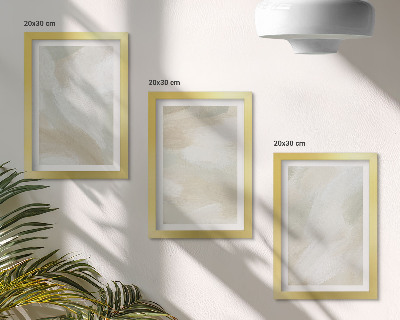 Conjunto de molduras com imagens Traços de textura de tinta do minimalismo da pintura
