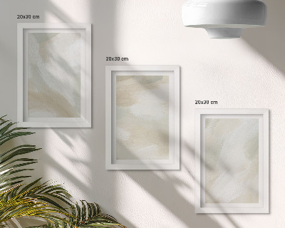 Conjunto de molduras com imagens Traços de textura de tinta do minimalismo da pintura
