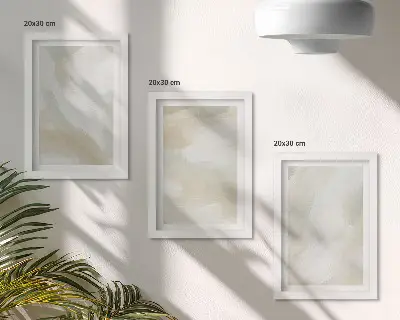 Conjunto de quadros com imagens traços de textura de tinta em estilo minimalista