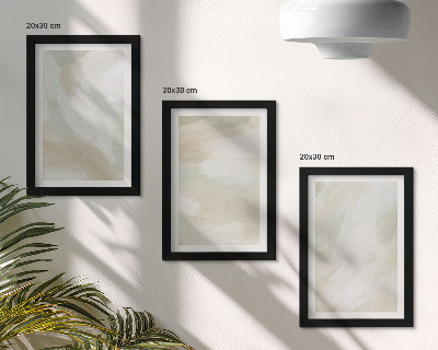 Conjunto de molduras com imagens Traços de textura de tinta do minimalismo da pintura
