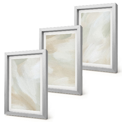 Conjunto de molduras com imagens Traços de textura de tinta do minimalismo da pintura