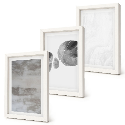 Conjunto de molduras com imagens Formas e estruturas abstratas em estilo moderno