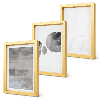 Conjunto de molduras com imagens Formas e estruturas abstratas em estilo moderno