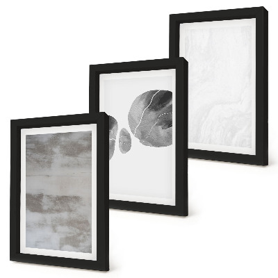 Conjunto de molduras com imagens Formas e estruturas abstratas em estilo moderno